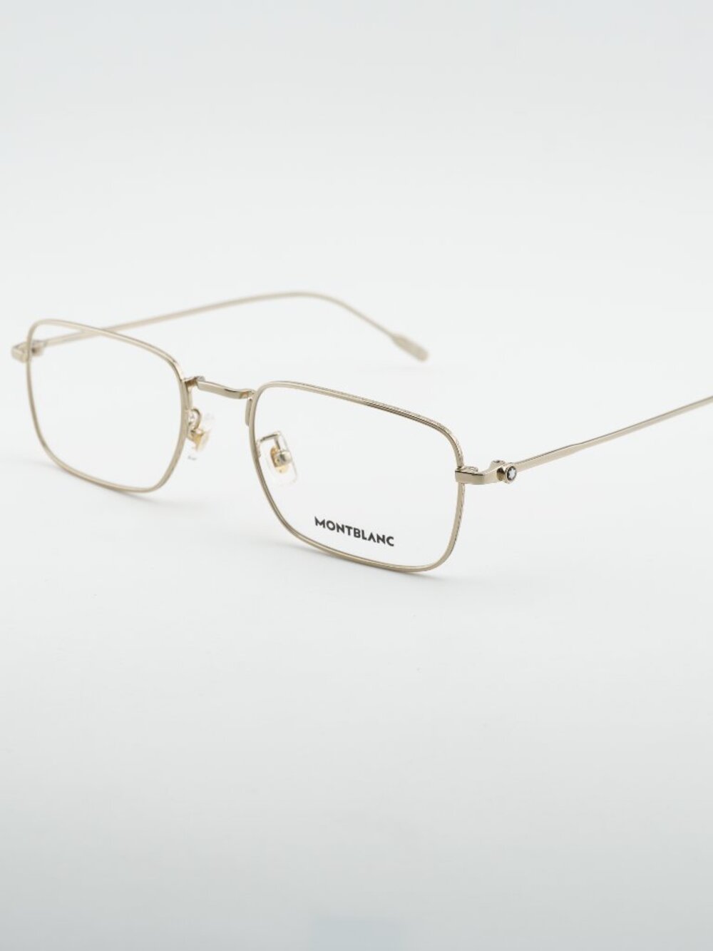 Montblanc MB0212O 001 Eyeglasses Gold 54mm Rectangle Frame